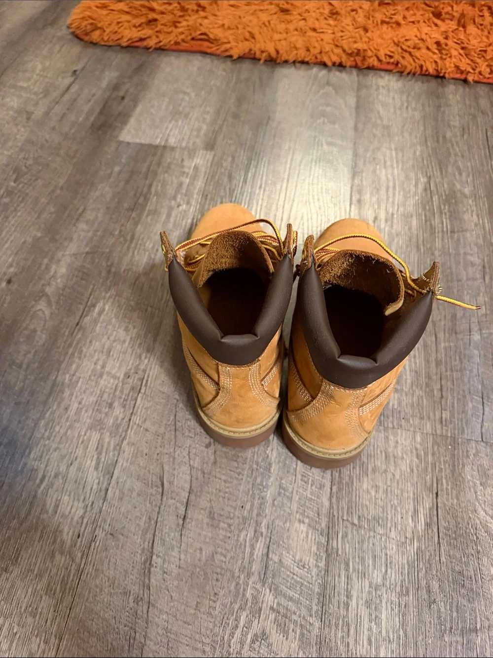 Timberland Wheat Suede Lace-Up Work Boots